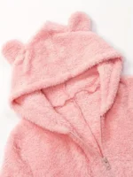 Cozy Fuzzy Hooded Onesie Pajamas for Women – Long Sleeve Zip Up Jumpsuit Sleepwear - Image 28