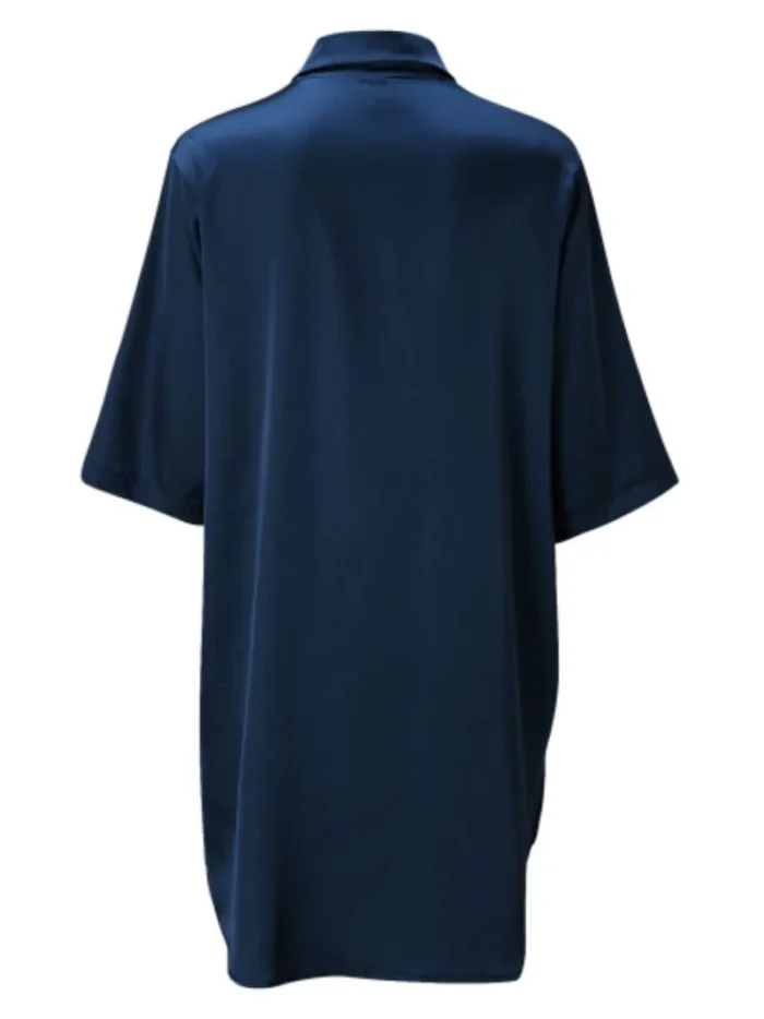 Satin Button-Down Shirt Nightdress - Image 29