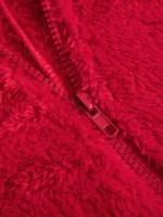 Cozy Fuzzy Hooded Onesie Pajamas for Women – Long Sleeve Zip Up Jumpsuit Sleepwear - Image 38
