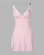 Sexy Lace Babydoll Nightdress – Side Slit Slip Lingerie with Thong - Image 40