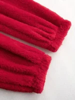 Cozy Fuzzy Hooded Onesie Pajamas for Women – Long Sleeve Zip Up Jumpsuit Sleepwear - Image 40