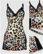 Sexy Lace Babydoll Nightdress – Side Slit Slip Lingerie with Thong - Image 15