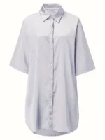 Satin Button-Down Shirt Nightdress - Image 10