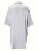 Satin Button-Down Shirt Nightdress - Image 11