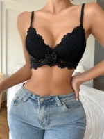 Butterfly Lace Bralette – Sexy Black Lace Bra with Butterfly Back - Image 4