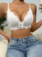 Butterfly Lace Bralette – Sexy Black Lace Bra with Butterfly Back - Image 7