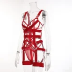 Strappy Harness Hollow Out Underwired 2 Piece Lingerie Set - Image 18