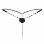 Rose & Pearl Embellished Strappy G-String - Image 5