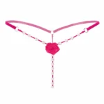 Rose & Pearl Embellished Strappy G-String - Image 9