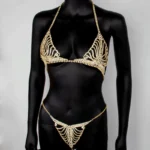 Luxury Rhinestone Crystal Chain Bikini Set - Image 5
