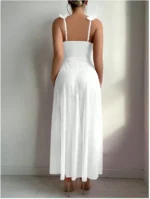 Sheer Mesh Maxi Nightdress Set with Floral Trim - Image 19