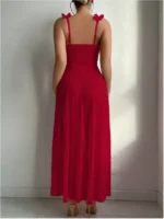 Sheer Mesh Maxi Nightdress Set with Floral Trim - Image 24