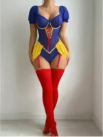 3pcs/Set Party Sexy Princess Strap Bodysuit Teddy Lingerie Bridal Lingerie For Rave - Image 5