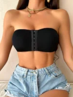 2-Piece Women's Front Closure Padded Bra Set – Multicolor Everyday Comfort Bras - Image 7