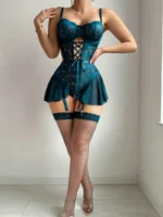 Juliette Garter Teddy Set - Image 47